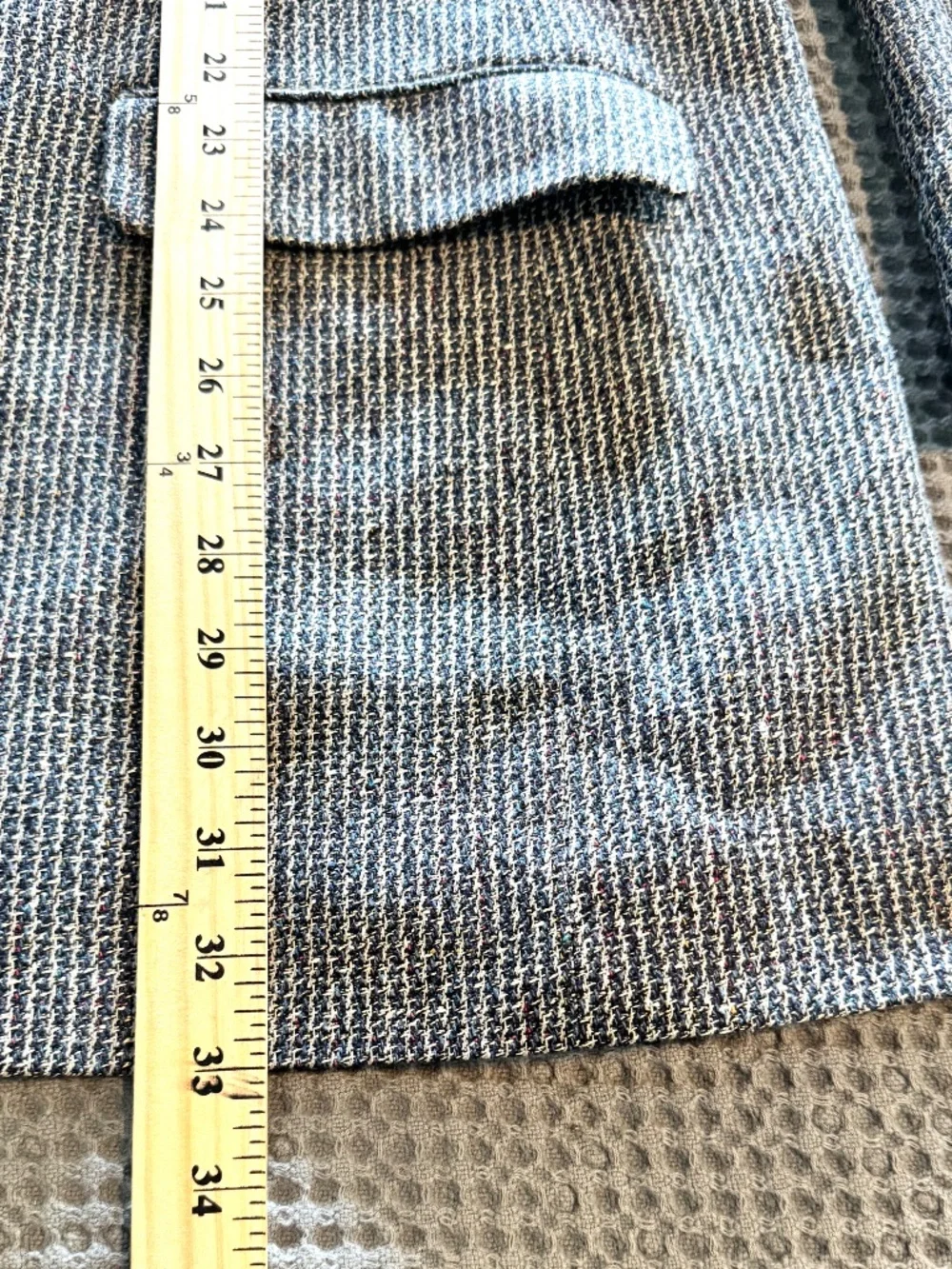 Men of Measure Sport Coat 50L Big & Tall Wool Gray Tweed Acadamia Old Money 90s